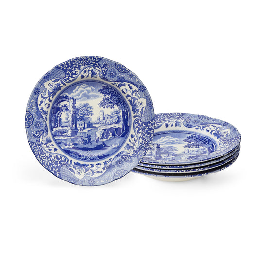 Blue Italian Soup Plate