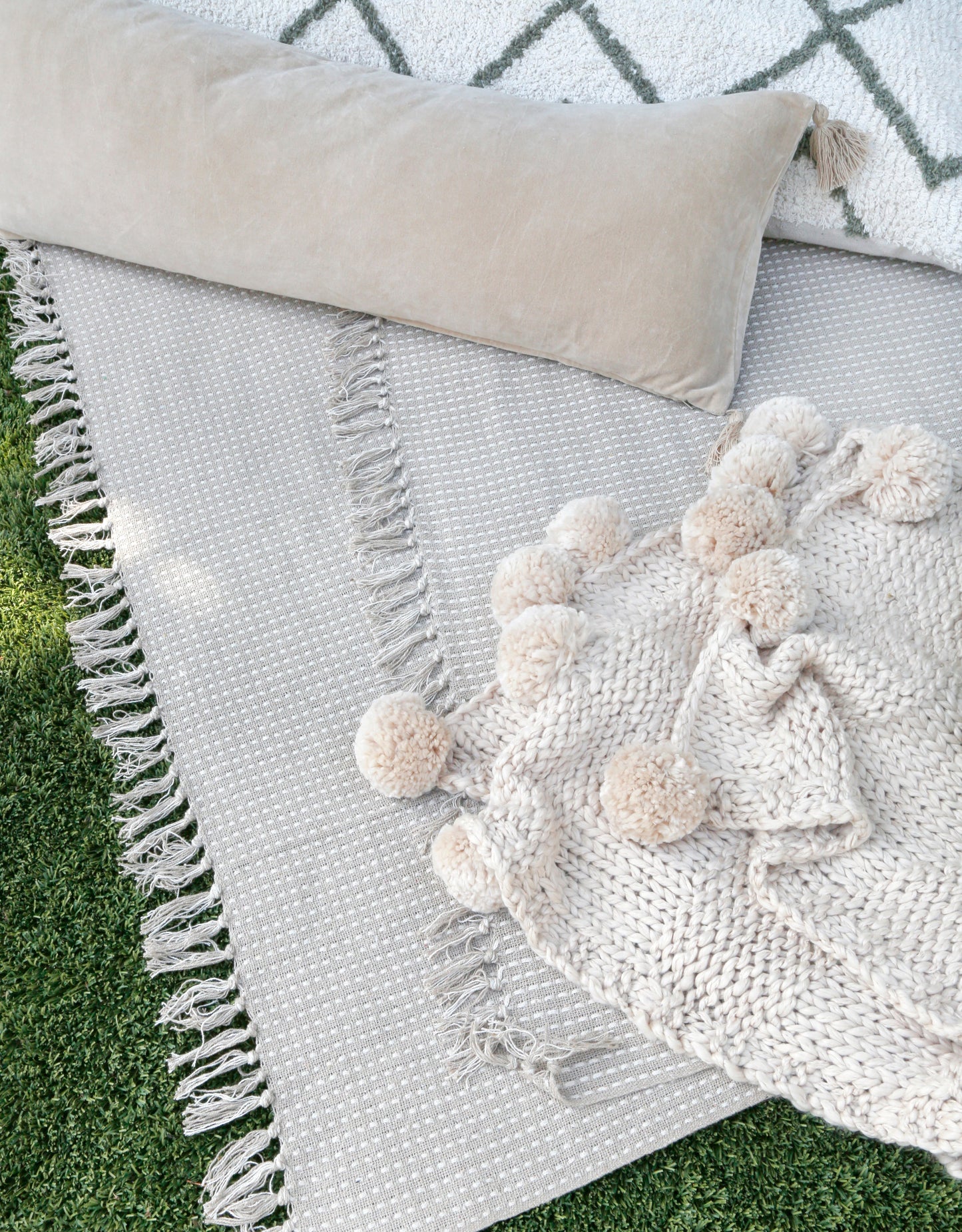 Bianca Natural 14"x40"Pillow w/ Insert