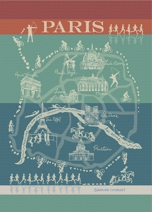 Paris Sports Canard Jacquard Kitchen Towel