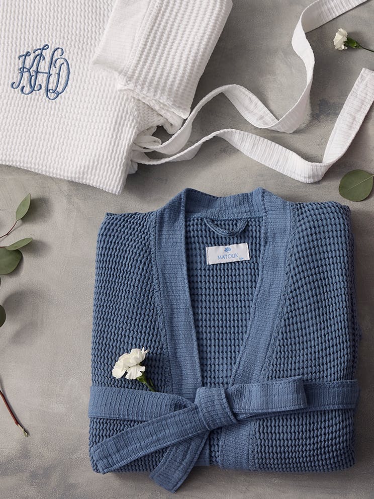 Waffle Small White Robe