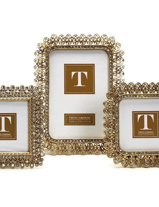 4x6 Gold Jeweled Photo Frame 4x6
