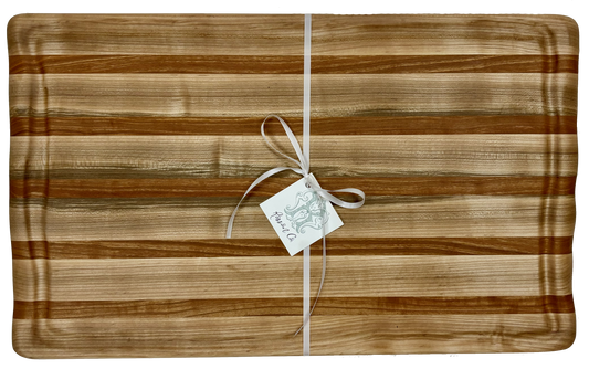 Striped Soft Maple and Cherry Cutting Board