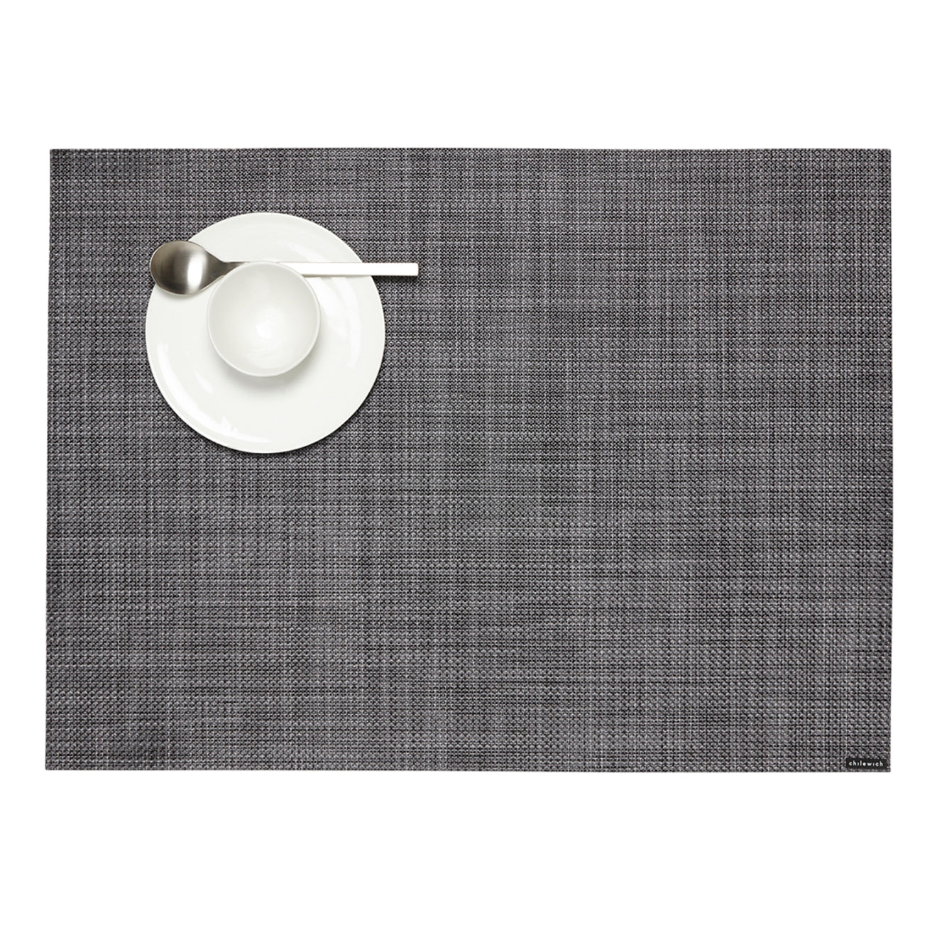 Cool Grey Mini Basketweave Placemat