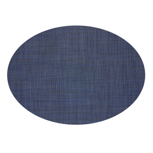 Indigo MiniBasketweave Oval