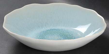 Plume Ocean Blue Soup Bowl