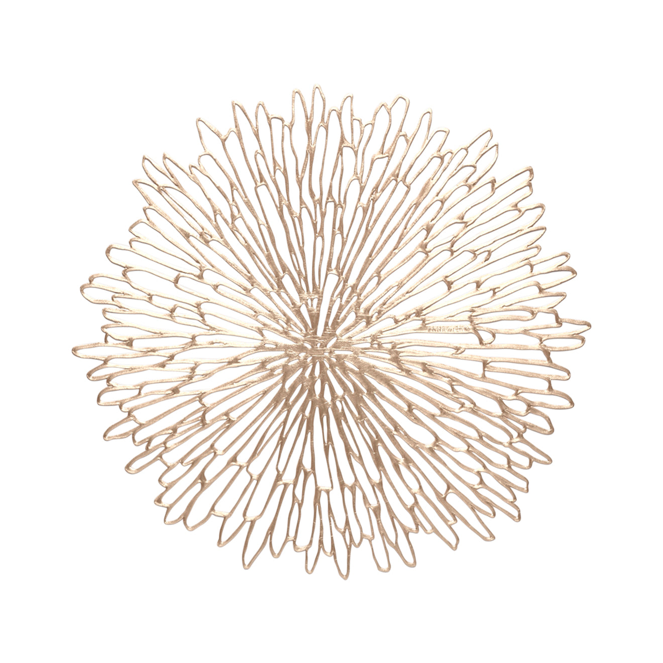 Gilded Pressed Bloom Placemat (Champagne)