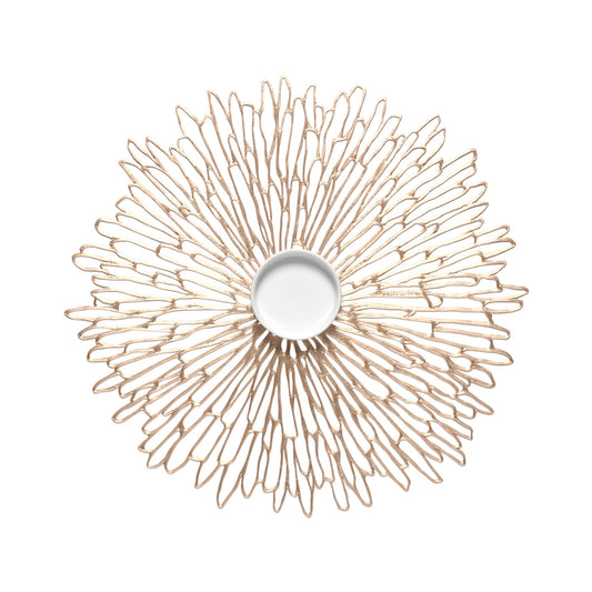 Gilded Pressed Bloom Placemat (Champagne)