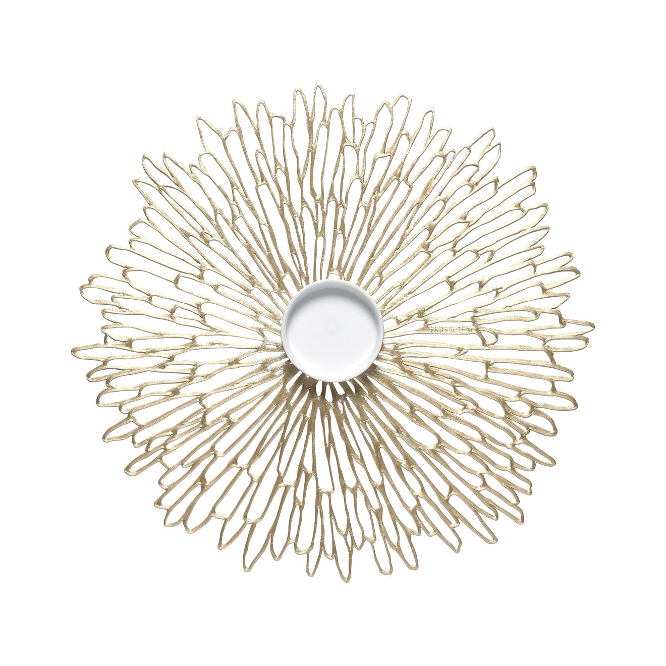 Gilded Pressed Bloom Placemat (Gold)