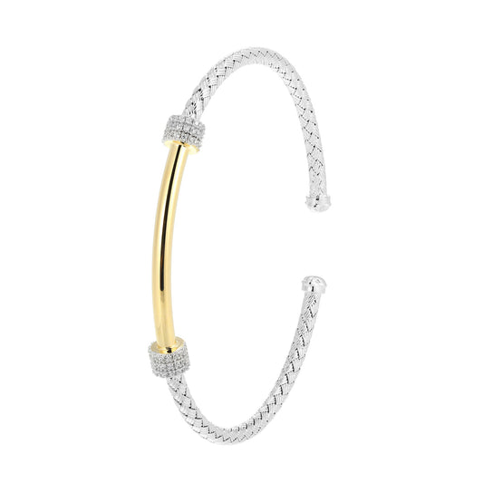 Aurora Gold CZ Link Bracelet
