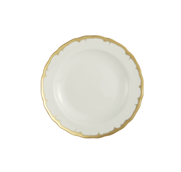 Chelsea Feather Gold Dessert Plate