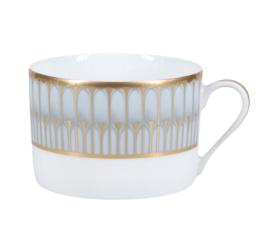 Arcades Grey and Gold Tea Cup