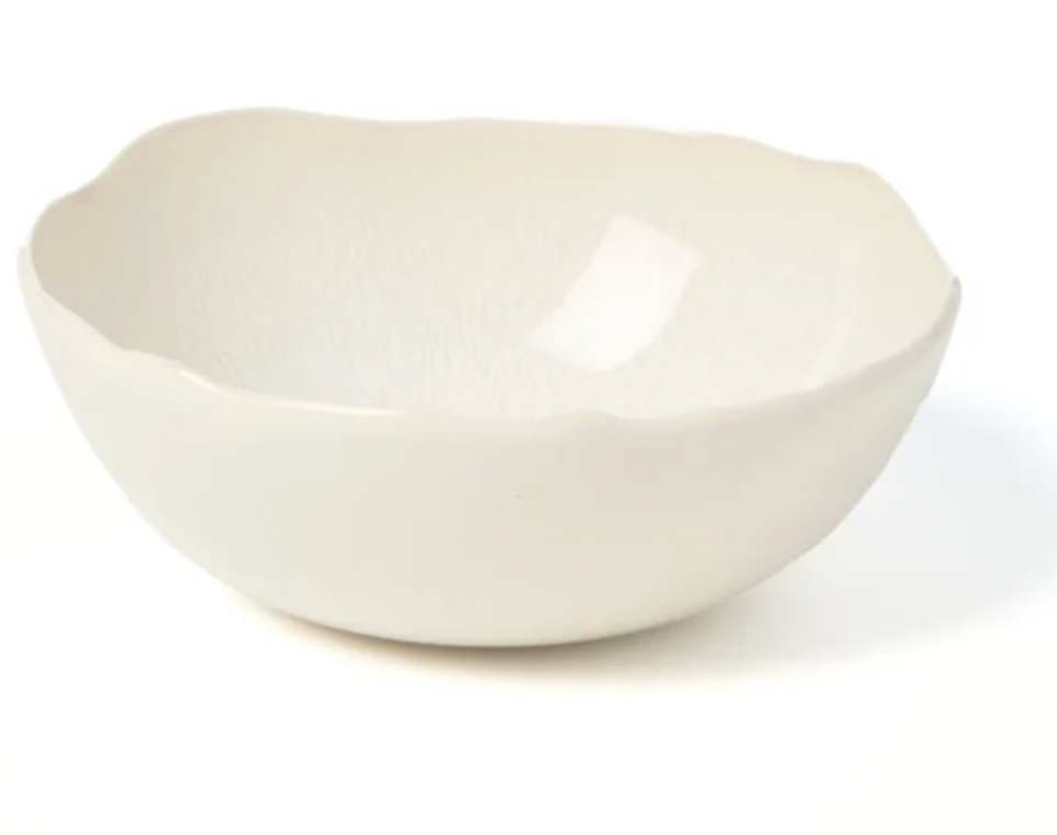 Plume White Pearl Fruit Bowl
