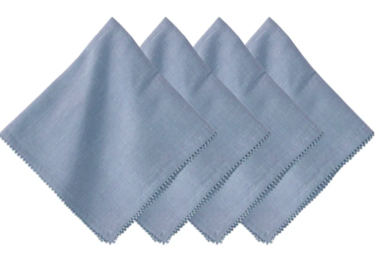 Berry Trim Napkin - Chambray (Set of 4)
