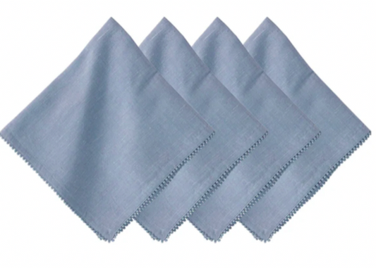 Berry Trim Napkin - Chambray (Set of 4)