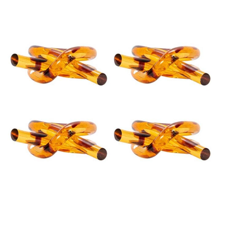 Tortoise Knot Napkin Ring-Set of 4