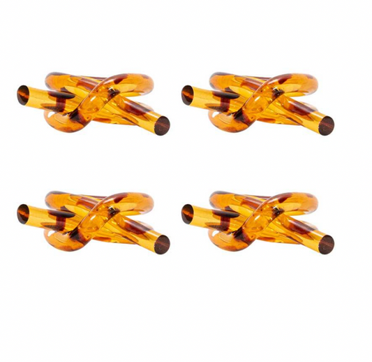 Tortoise Knot Napkin Ring-Set of 4