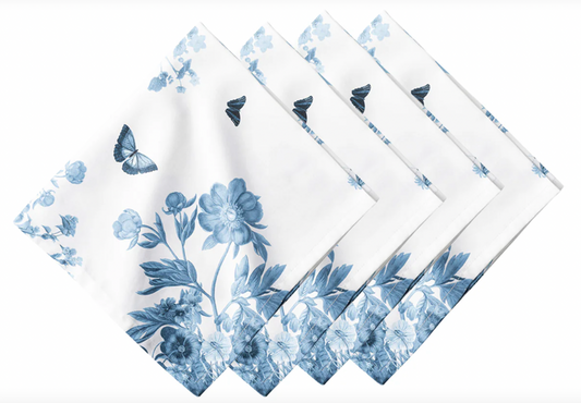 Field of Flowers White Napkin (Set of 4)