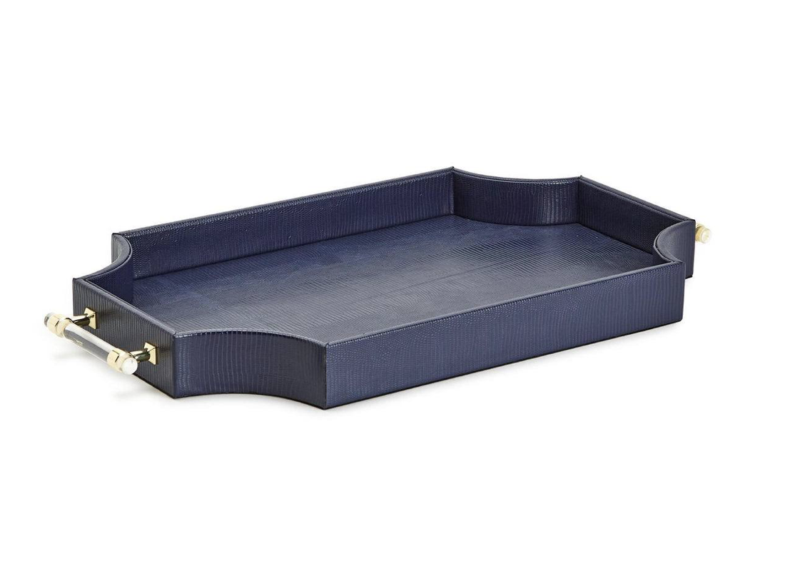 Regency Decorative Navy Rectangle Tray