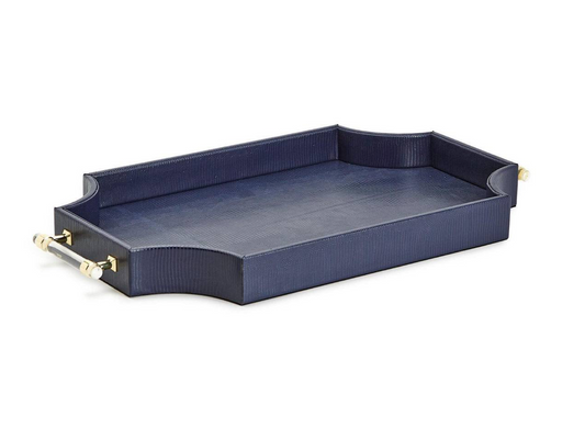 Regency Decorative Navy Rectangle Tray