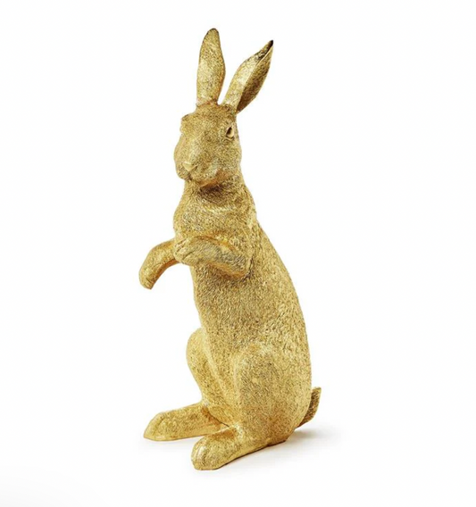 Golden Bunny Decor