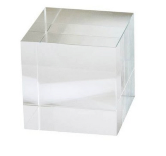 Crystal 4-Inch Decorative Cube