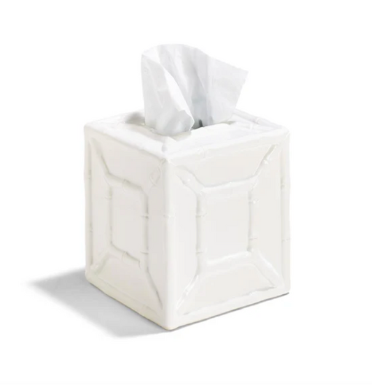 Faux Bamboo Tissue Box Cover