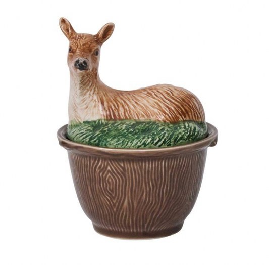 Forest Walk Deer Bowl with Lid