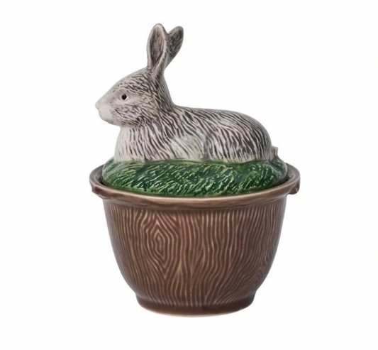 Forest Walk Rabbit Bowl with Lid