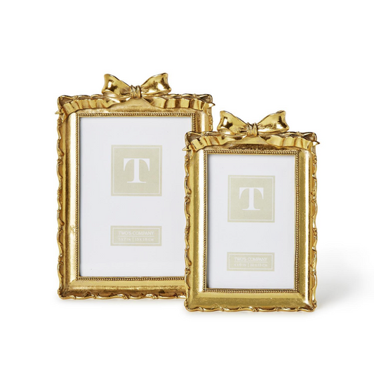 4x6 Gold Frame with Accent Bow