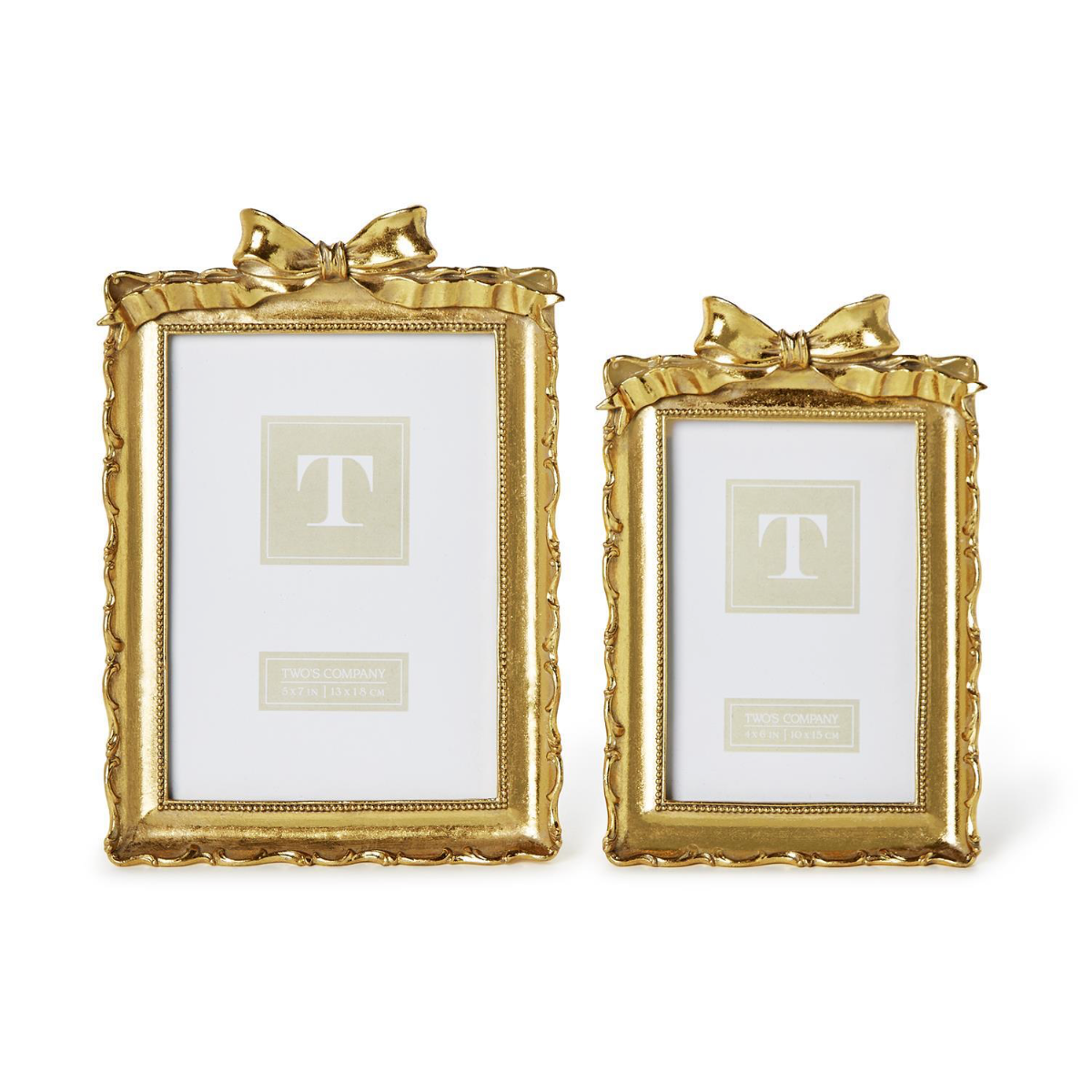 4x6 Gold Frame with Accent Bow