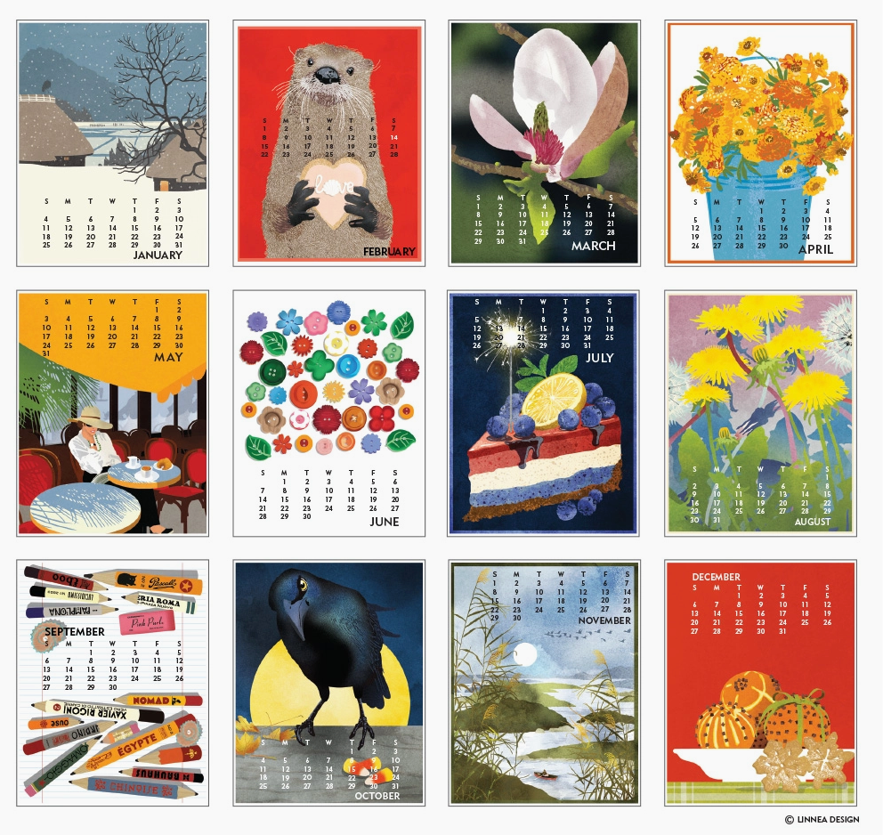 Linnea 2026 Linnea Design Poster Calendar