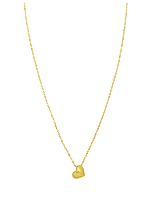 14K Puffed Mini Heart Pendant