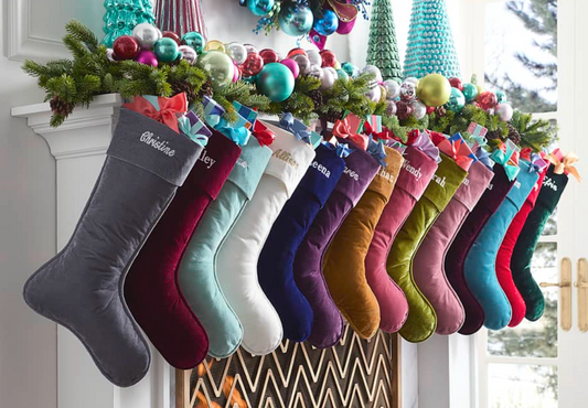 Velvet Christmas Stocking