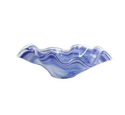 Onda Glass Cobalt Large Bowl