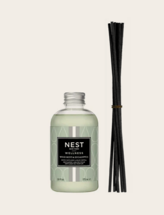 NEST Wild Mint & Eucalyptus Reed Diffuser Liquid Refill