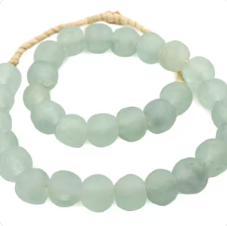 Aqua African Glass Beads