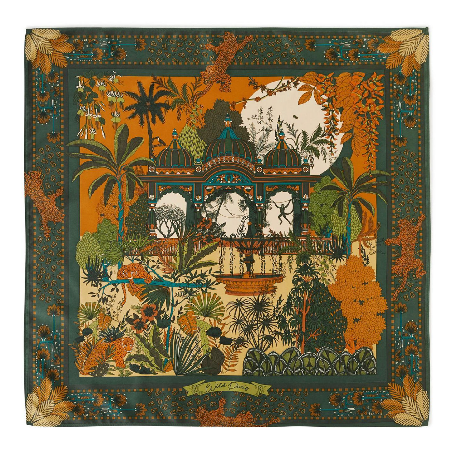 Amber Palace Olive Mini Scarf