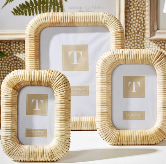 Woven Rattan 8x10 Photo Frame