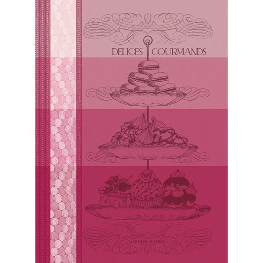 Delices Gourmands Rose Kitchen Towel