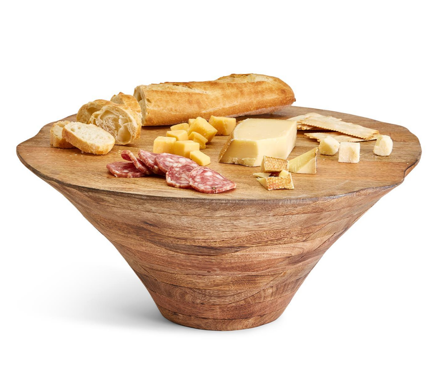 Wooden Plateau Hand-Crafted Centerpiece