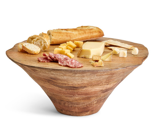 Wooden Plateau Hand-Crafted Centerpiece