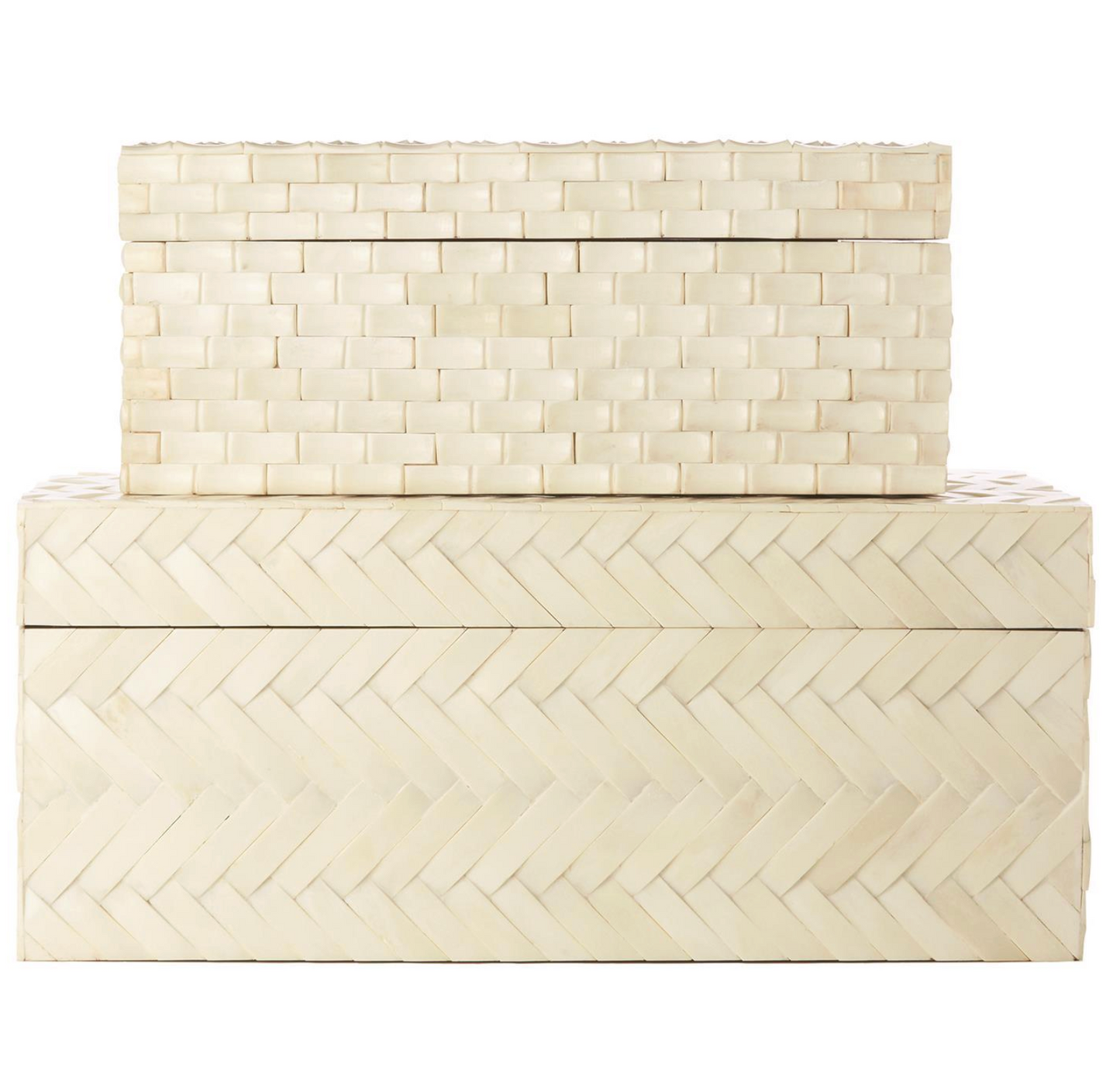 Basketweave Bone Box (Large)