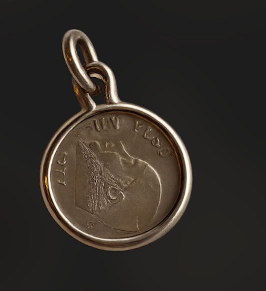 Vintage Mexican Eagle Coin Pendant