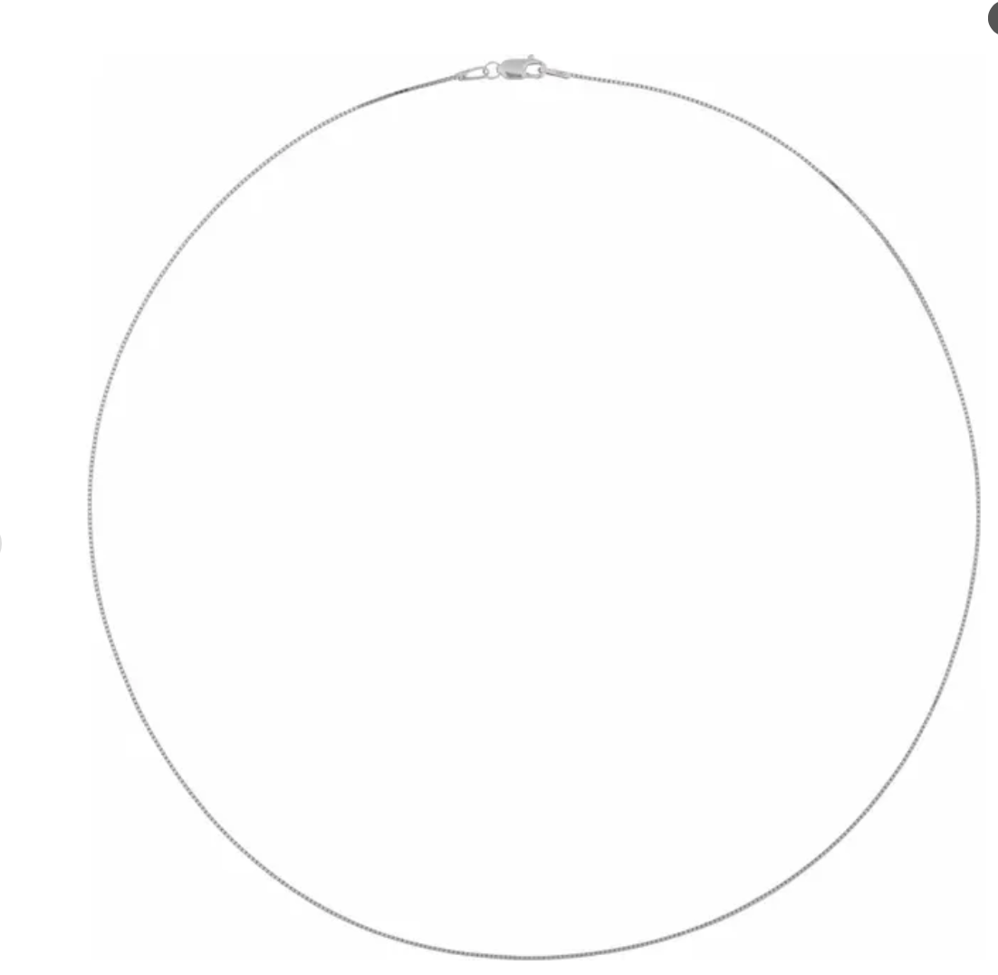 14K 18" Gold 0.8mm Extendable Box Chain (Jump Ring at 16 inch) with Lobster Lock