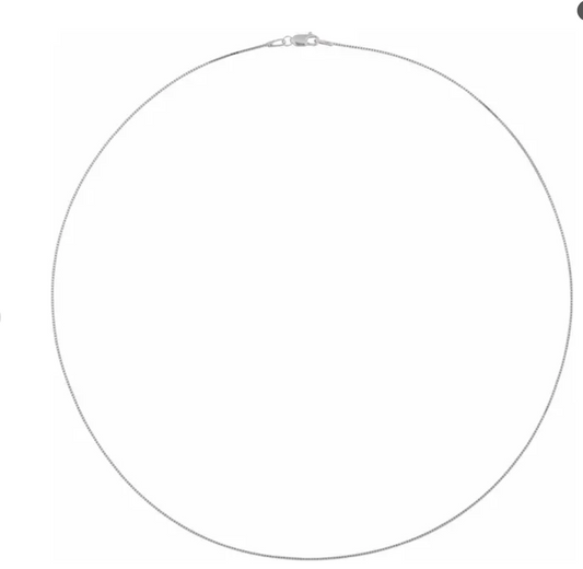 14K 18" Gold 0.8mm Extendable Box Chain (Jump Ring at 16 inch) with Lobster Lock