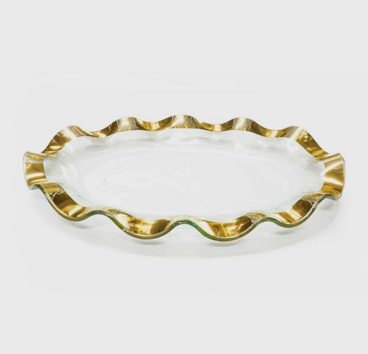 Ruffle Oval Platter