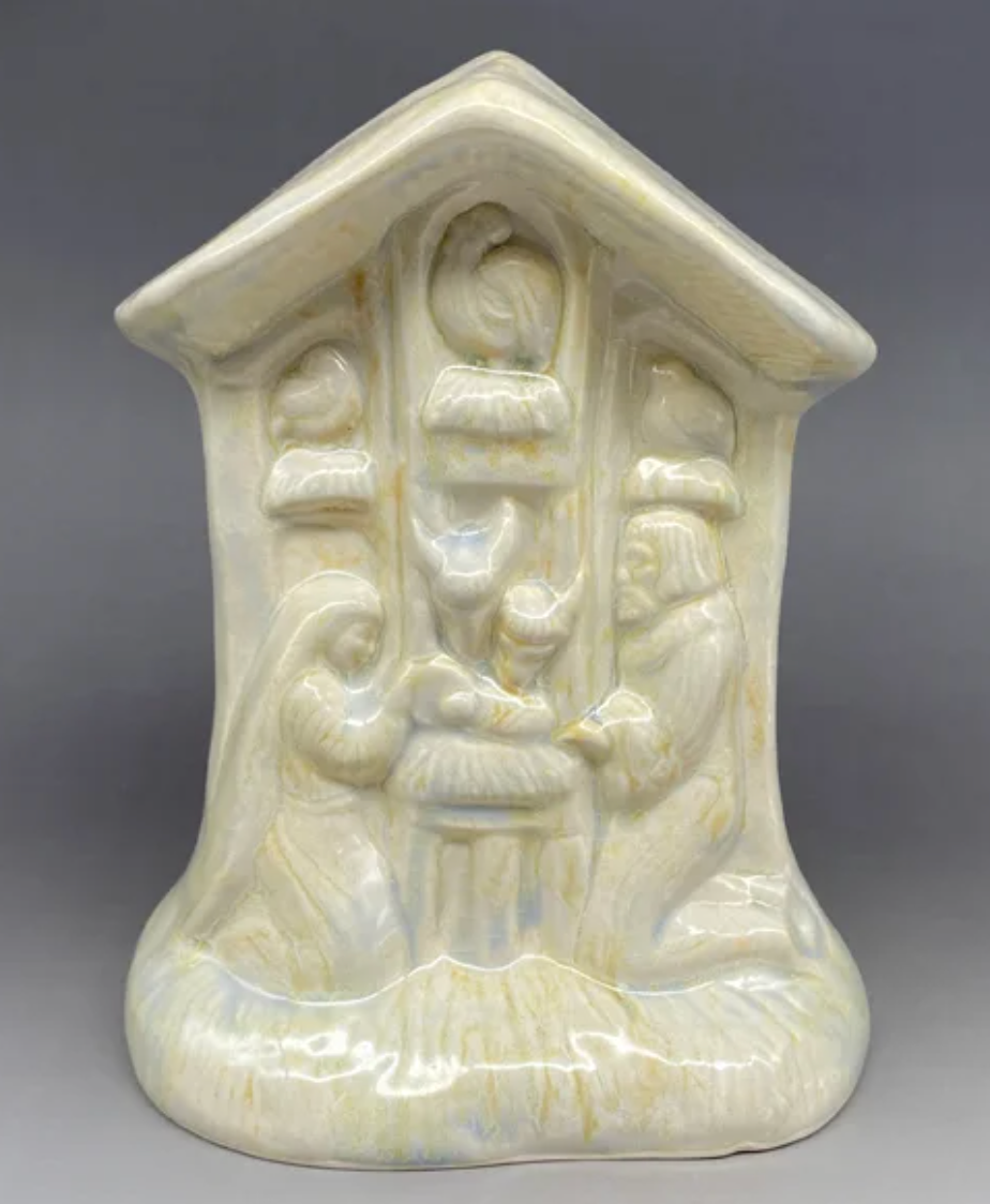 Crèche Glazed in Peaceful