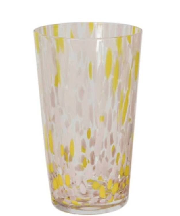 14 oz. Blown Confetti Drinking Glass