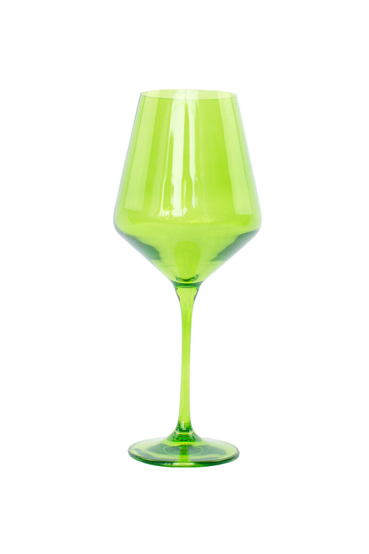Estelle Stemware-Forest Green