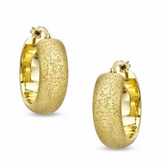 Large Gold Plated Hoop Earrings